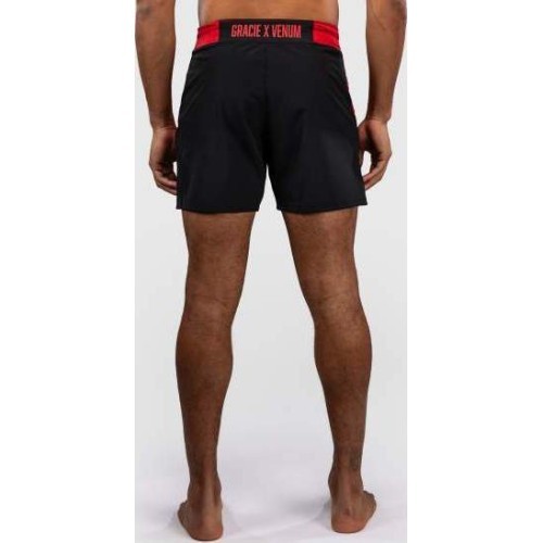 Шорты для единоборств Venum x Roger Gracie Signature - черные/красные