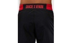 Venum x Roger Gracie Signature kovinės šortai - juodi/raudoni