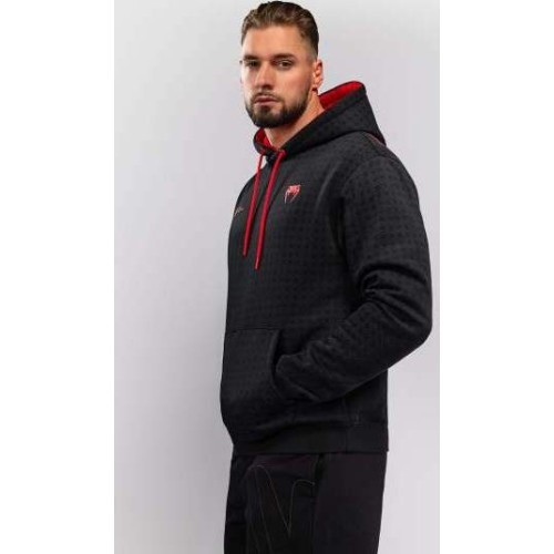 Venum x Roger Gracie Signature džemperis su gobtuvu, juoda/raudona