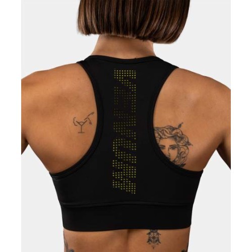 Женский спортивный топ Venum Lazer, чёрный/жёлтый