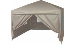 Prekybinė palapinė PALACE 3x3 m su sienelėmis, smėlio spalvos, neperšlampama