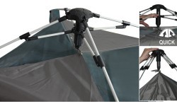Быстроразборная палатка LIVIGNO на 3-4 человека 200x200x140 см PU500mm