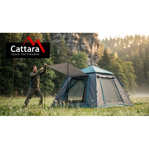 Greitai išskleidžiama palapinė LIVIGNO 3-4 asmenims 200x200x140 cm PU500mm