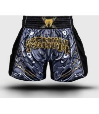 Venum Wolf Atak Muay Thai šortai, juodi/pilki
