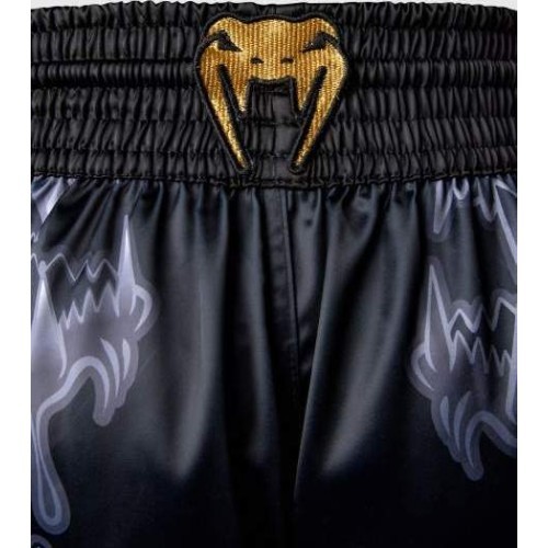 Venum Wolf Atak Muay Thai šortai, juodi/pilki