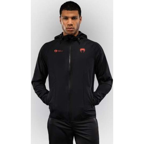 Venum x Roger Gracie Signature džemperis su užtrauktuku, juodas/raudonas