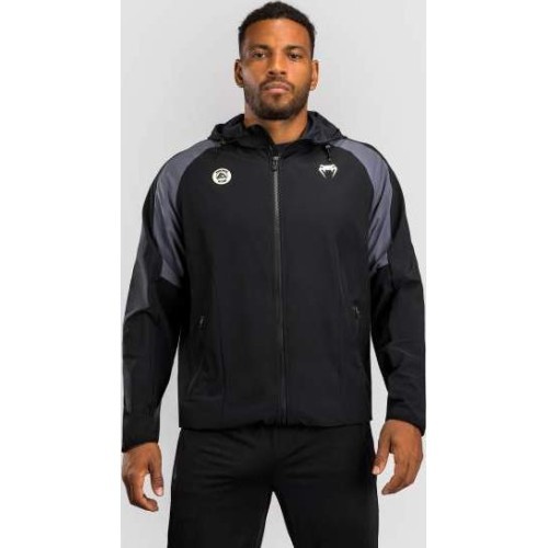 Venum x Roger Gracie Academy džemperis su užtrauktuku, juodas