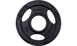 Ketaus olimpinis svorio diskas inSPORTline Hamerton, juodas, 1,25 kg, 50 mm