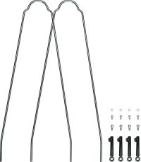 Skydelių laikikliai SKS for Velo 55 XL U-Stays Cross