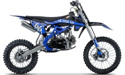 Vidaus degimo variklio motociklas ULTRA 66 125cc mėlynas