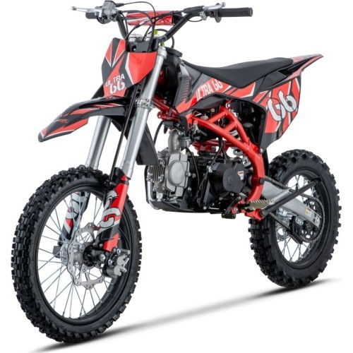 Motociklas ULTRA 66 125cc, raudonas