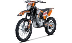 TITAN 300cc oranžinis motociklas su vidaus degimo varikliu