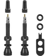 Ventiliai FORCE bekamerinėms padangoms 2xFV 44mm (raudoni)