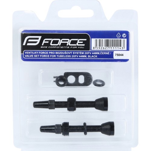 Ventiliai FORCE bekamerinėms padangoms 2xFV 44mm (raudoni)