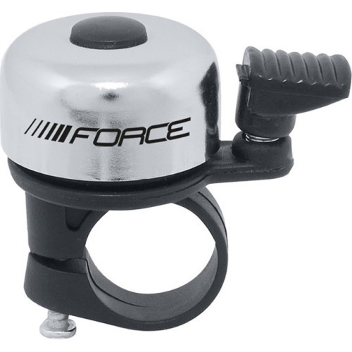 Skambutis FORCE Mini 22,2mm (plienas/plastikas, sidabrinis)