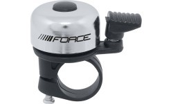 FORCE Mini Bicycle Bell 22.2mm (steel/plastic, silver)