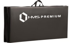Sulankstomas gimnastikos čiužinys HMS Premium MGS01 2400x1200 mm, juodas