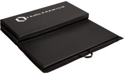 Sulankstomas gimnastikos čiužinys HMS Premium MGS01 2400x1200 mm, juodas