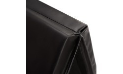 Sulankstomas gimnastikos čiužinys HMS Premium MGS01 2400x1200 mm, juodas