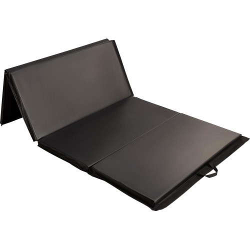 Sulankstomas gimnastikos čiužinys HMS Premium MGS01 2400x1200 mm, juodas