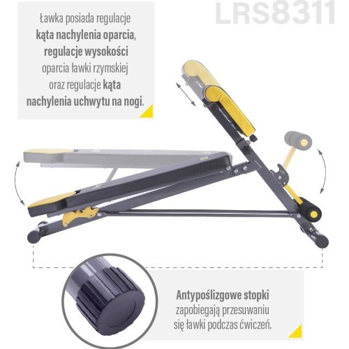 Римская скамья LSR8311 HMS Premium
