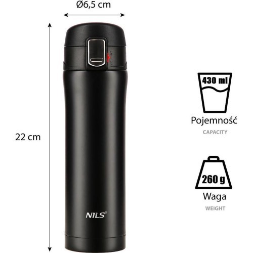 NCB10 BLACK THERMAL CUP NILS