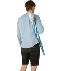 Бирюзовый пляжный зонт NILS NC7813, 180 см