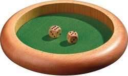 Medinis kauliukų padėklas Philos, skersmuo 22 cm