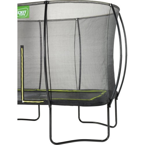 EXIT Silhouette trampoline 214x305cm - black Outdoor Rectangular Coil spring Above ground trampoline