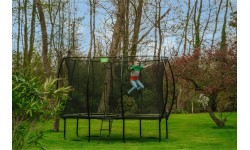 EXIT Silhouette trampoline 214x305cm - black Outdoor Rectangular Coil spring Above ground trampoline