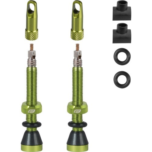Комплект ниппелей FORCE для бескамерных покрышек FV 44mm (зелёные)