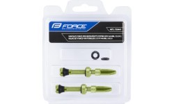 FORCE FV Valve Set for Tubeless Tires 44mm (Green)