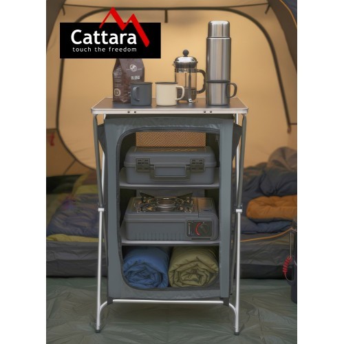 Kempingo stalas MODICA 60x48x92 cm