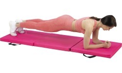 Sulankstomas gimnastikos kilimėlis MGS02 1800 x 600 mm, rožinis, HMS Premium