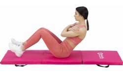 Sulankstomas gimnastikos kilimėlis MGS02 1800 x 600 mm, rožinis, HMS Premium