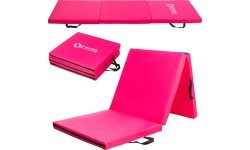 Sulankstomas gimnastikos kilimėlis MGS02 1800 x 600 mm, rožinis, HMS Premium