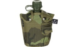 Plastikinė gertuvė su dėklu MFH M 95 CZ Camo, 1 l