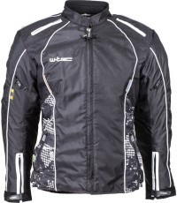 Women’s Moto Jacket W-TEC Calvaria NF-2406-|Colour Black-White with Graphics, Size L|