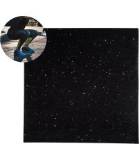 Tvirta grindų apsauginė danga inSPORTline Proteko II 50 x 50 x 1,5 cm - Juoda ir pilka