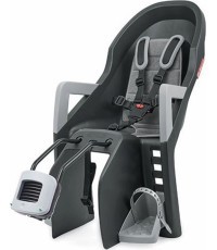 Велосипедное детское кресло Polisport Guppy Maxi+ FF, на раму (тёмно-серое)