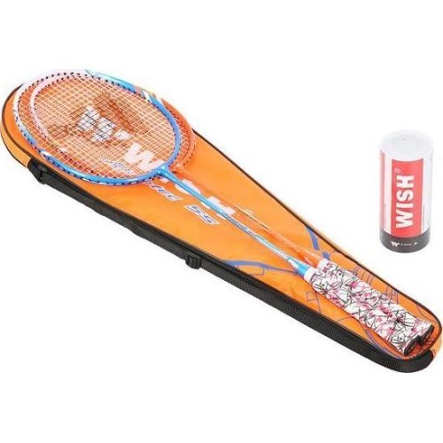 ALUMTEC 55K BADMINTON ROCKET SET + 3 PIECES SHUTTLECOCKS WISH