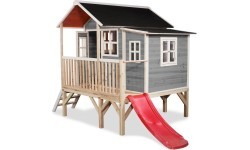 Деревянный игровой домик EXIT Loft 350, серый