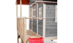 Деревянный игровой домик EXIT Loft 350, серый