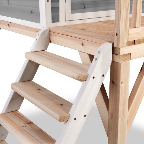 Деревянный игровой домик EXIT Loft 300, серый