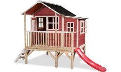 EXIT Loft 350 wooden playhouse - red
