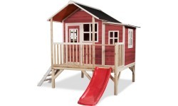 Деревянный игровой домик EXIT Loft 350 – красный