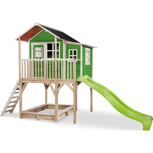 Деревянный игровой домик EXIT Loft 750, зелёный