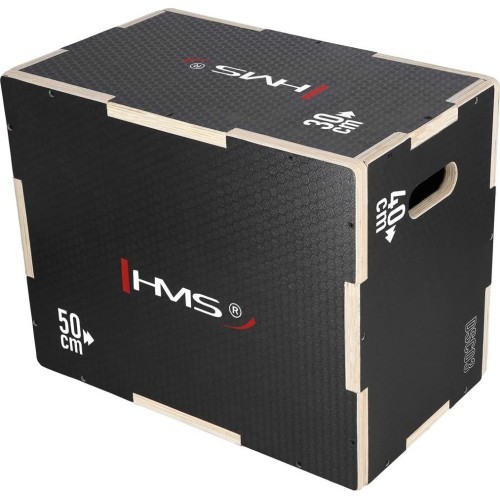 Pliometrinė dėžė HMS DSC03, juoda, 50x40x30 cm