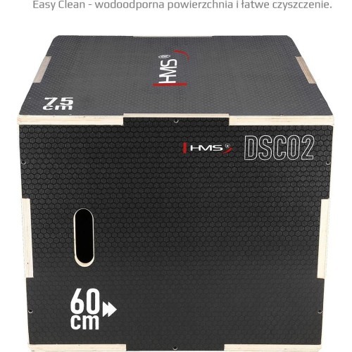 Плиометрическая тумба DSC02 черная HMS