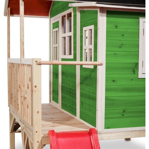 EXIT Loft 350 wooden playhouse - green